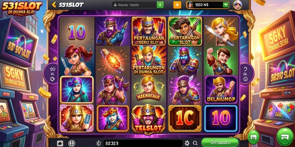 Tampilan gameplay 531SLOT yang penuh aksi dan keseruan.