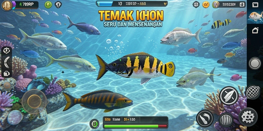 Tampilan grafis dan gameplay Tembak Ikan yang menarik di 789RP.
