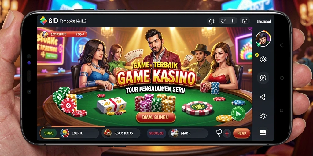Tampilan gameplay Kasino yang seru dan mengasyikkan di 8ID.