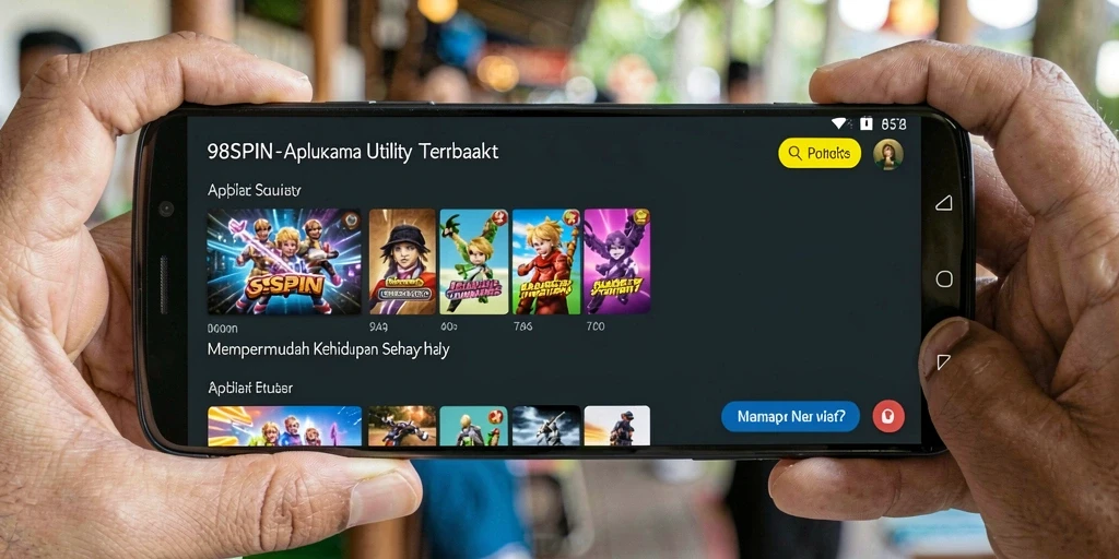 Tampilan utama aplikasi 98SPIN untuk manajemen tugas yang efisien.