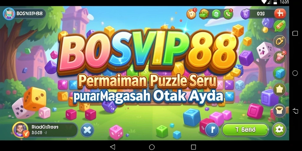Tangkapan layar gameplay puzzle BOSVIP88 yang menantang dan menarik.
