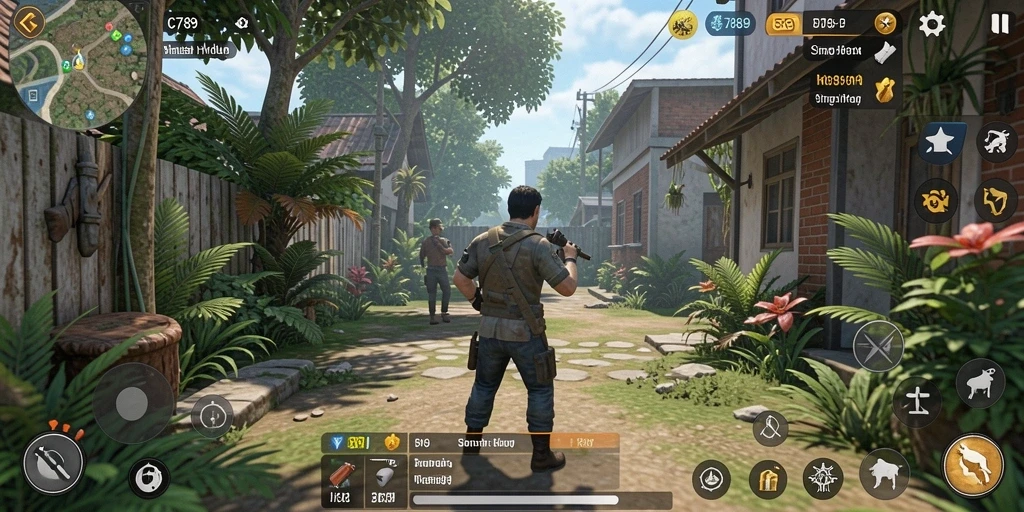 Screenshot utama C789 menampilkan gameplay simulasi yang interaktif dan realistis.