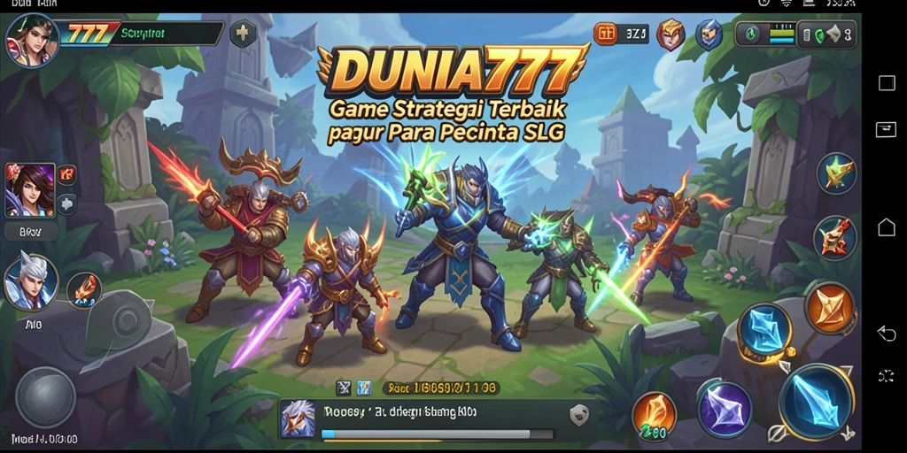 Tampilan gameplay DUNIA777 yang menarik dalam aksi strategis.