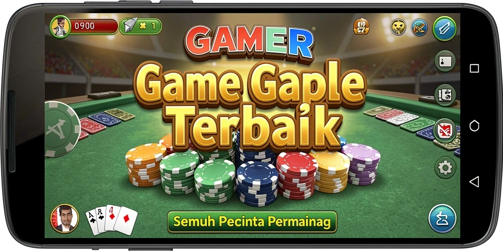 Tampilan gameplay Gaple yang menarik dan interaktif di GAMERP.