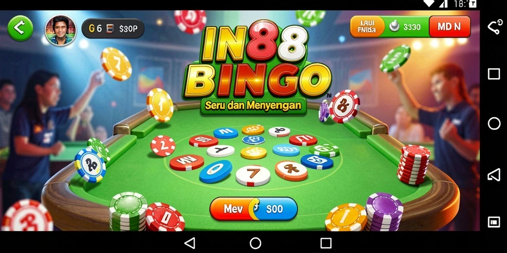 Screenshot gameplay Bingo yang menunjukkan suasana permainan yang mendebarkan.