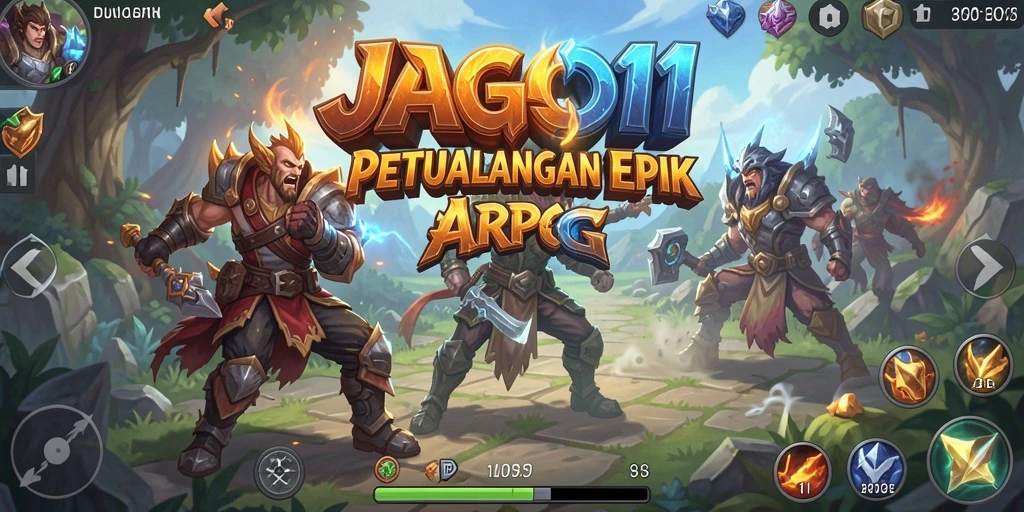 Tangkapan layar menampilkan aksi seru dalam gameplay ARPG JAGO11.