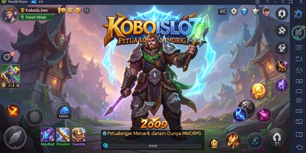 Screenshot gameplay KOBOISLOT menampilkan aksi pertempuran yang mendebarkan.