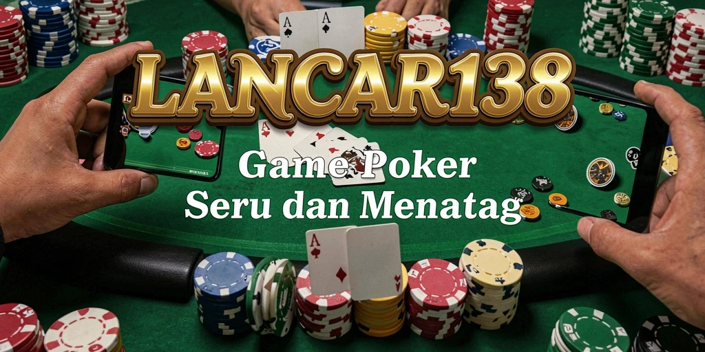 Tampilan gameplay seru dari LANCAR138 yang memperlihatkan aksi Poker.