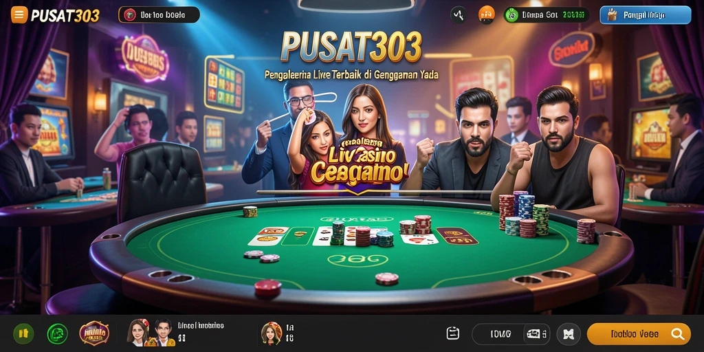 Gameplay langsung PUSAT303 yang mengasyikkan dengan dealer real-time.