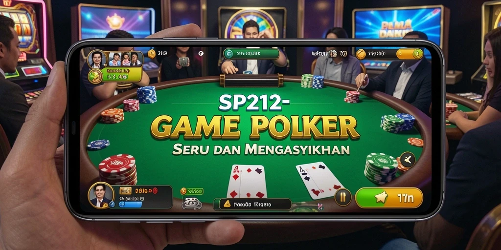 Tampilan gameplay seru dan menegangkan dalam SP212 Poker.