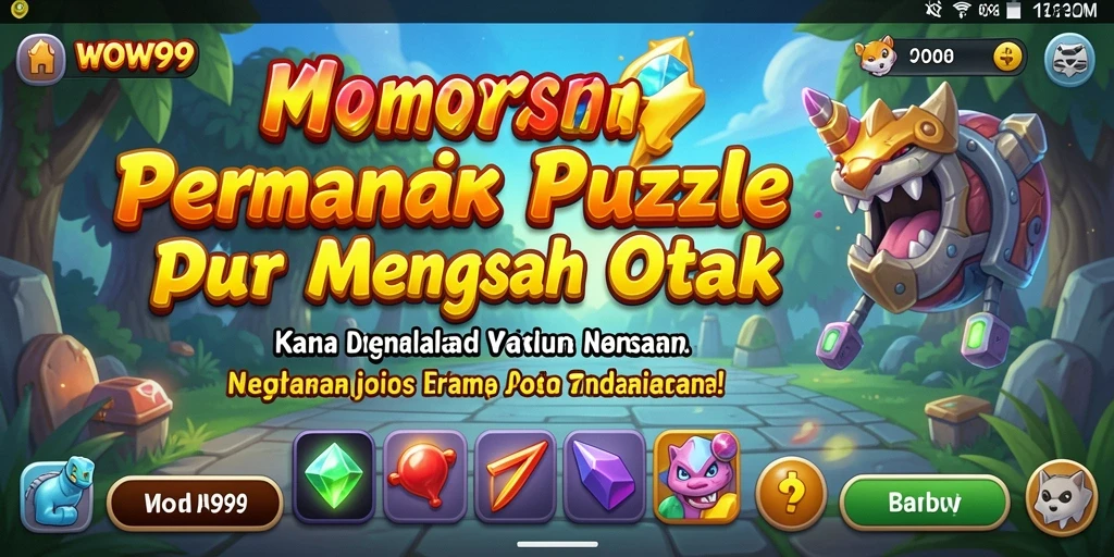 Tampilan gameplay WOW99 dengan berbagai teka-teki menantang.